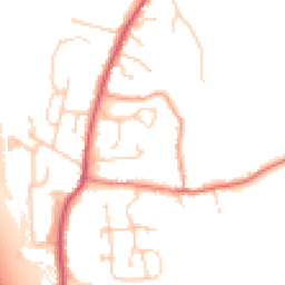 Daytime road noise heatmap for OX14 4HX