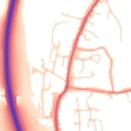 Daytime road noise heatmap for OX14 4JD
