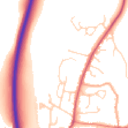 Daytime road noise heatmap for OX14 4JG