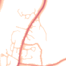 Daytime road noise heatmap for OX14 4JN