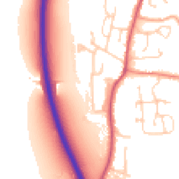 Daytime road noise heatmap for OX14 4LG