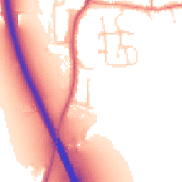 Daytime road noise heatmap for OX14 4LN
