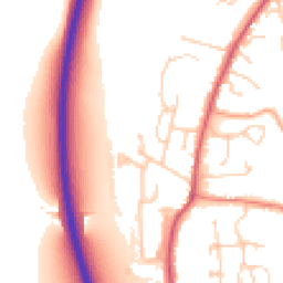 Daytime road noise heatmap for OX14 4LT