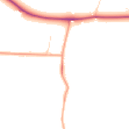 Daytime road noise heatmap for OX14 4NE