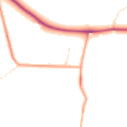 Daytime road noise heatmap for OX14 4NN