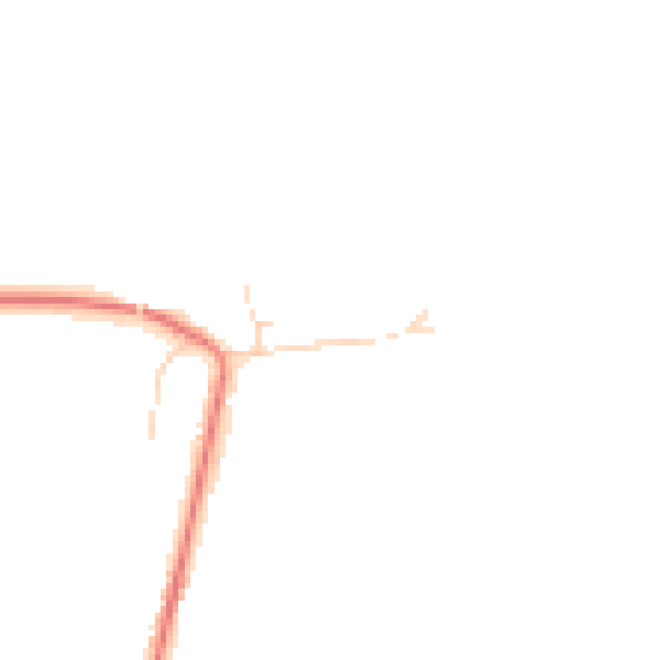 Daytime road noise heatmap for OX14 4PA