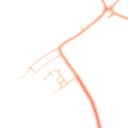 Daytime road noise heatmap for OX14 4PZ
