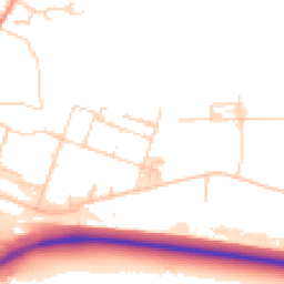 Daytime road noise heatmap for OX14 4SA