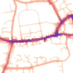 Daytime road noise heatmap for OX14 5AT