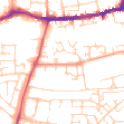 Daytime road noise heatmap for OX14 5EZ