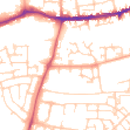 Daytime road noise heatmap for OX14 5FN
