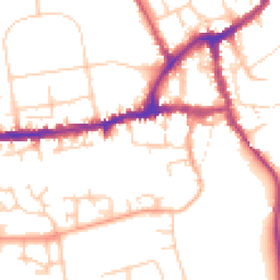 Daytime road noise heatmap for OX14 5GU