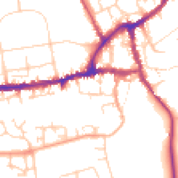 Daytime road noise heatmap for OX14 5GY