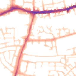 Daytime road noise heatmap for OX14 5HA