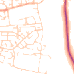 Daytime road noise heatmap for OX14 5LW