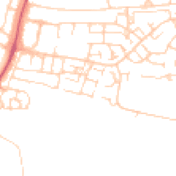 Daytime road noise heatmap for OX14 5NF