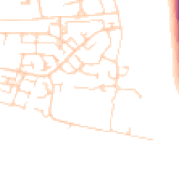Daytime road noise heatmap for OX14 5NN