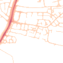 Daytime road noise heatmap for OX14 5QG