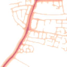 Daytime road noise heatmap for OX14 5QW