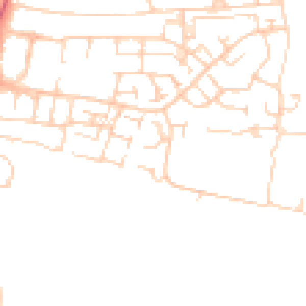 Daytime road noise heatmap for OX14 5TQ