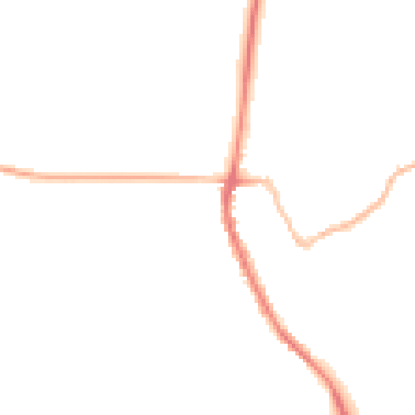 Night-time road noise heatmap for OX15 0AD