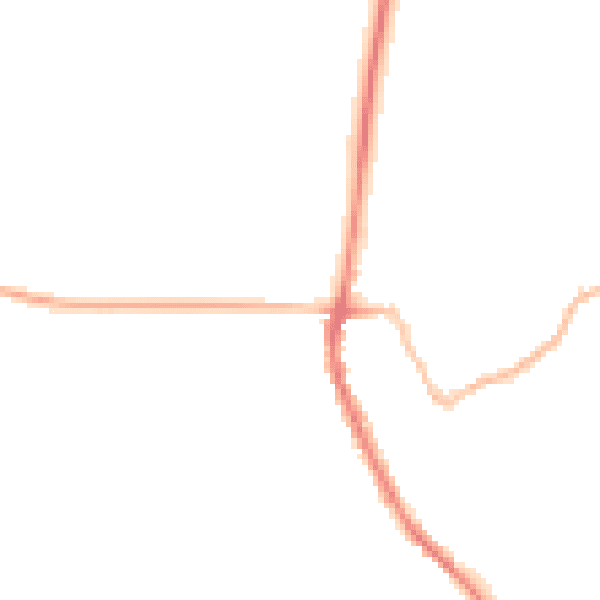 Night-time road noise heatmap for OX15 0QG