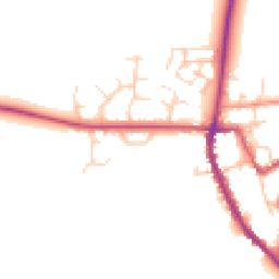 Daytime road noise heatmap for OX15 0QN