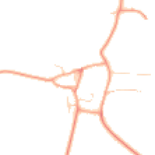 Daytime road noise heatmap for OX15 0RU