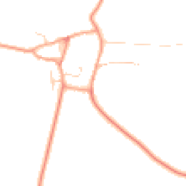 Daytime road noise heatmap for OX15 0RZ