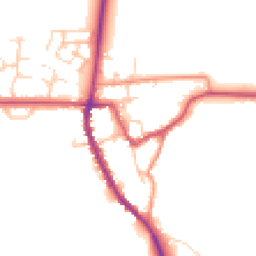 Daytime road noise heatmap for OX15 0SB