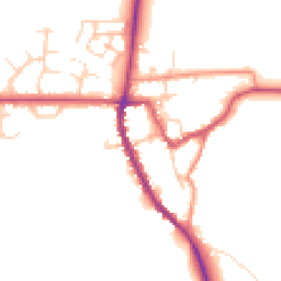 Daytime road noise heatmap for OX15 0SW