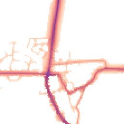 Daytime road noise heatmap for OX15 0TJ