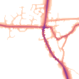 Daytime road noise heatmap for OX15 0TZ
