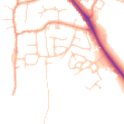 Daytime road noise heatmap for OX15 4AN