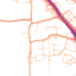 Daytime road noise heatmap for OX15 4DA