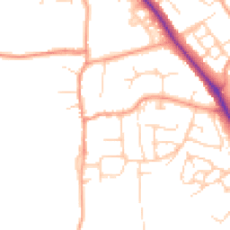 Daytime road noise heatmap for OX15 4DJ