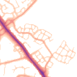 Daytime road noise heatmap for OX15 4FU