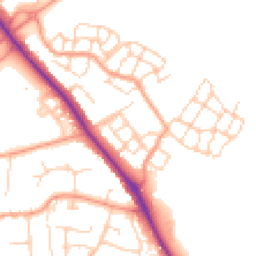 Daytime road noise heatmap for OX15 4FY