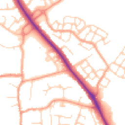Daytime road noise heatmap for OX15 4QW