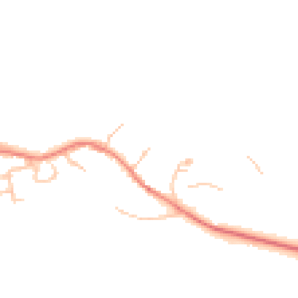 Daytime road noise heatmap for OX15 5HU