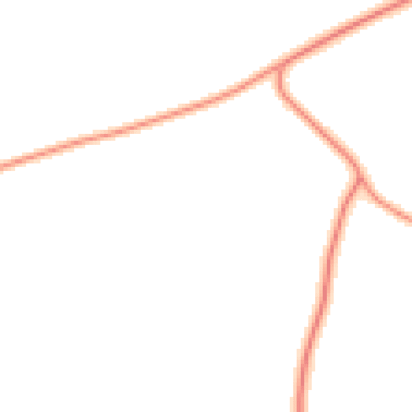 Daytime road noise heatmap for OX15 5JL