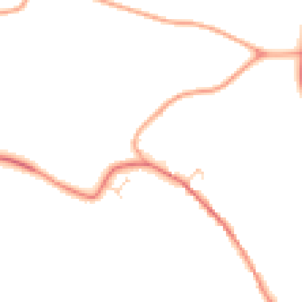 Daytime road noise heatmap for OX15 5TB