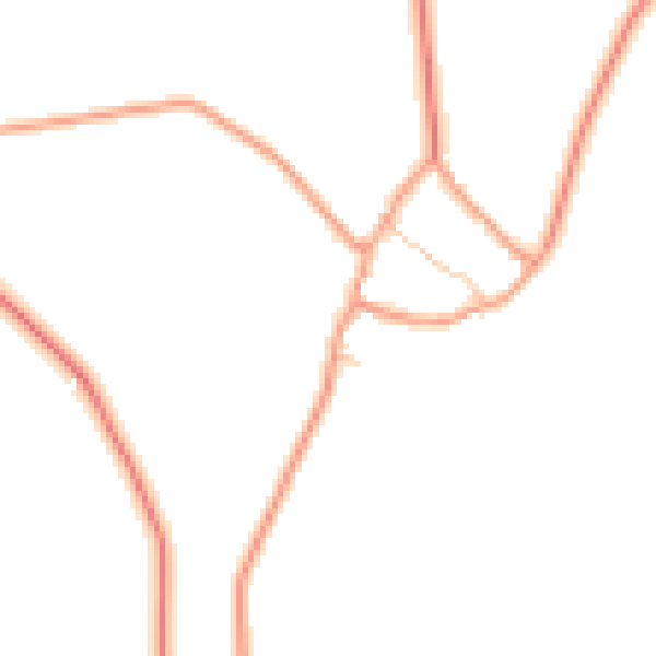 Daytime road noise heatmap for OX15 6JH