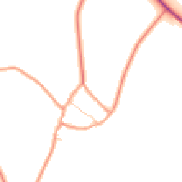Daytime road noise heatmap for OX15 6JN