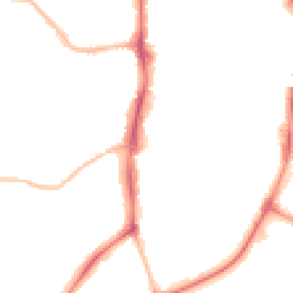 Night-time road noise heatmap for OX16 0AA