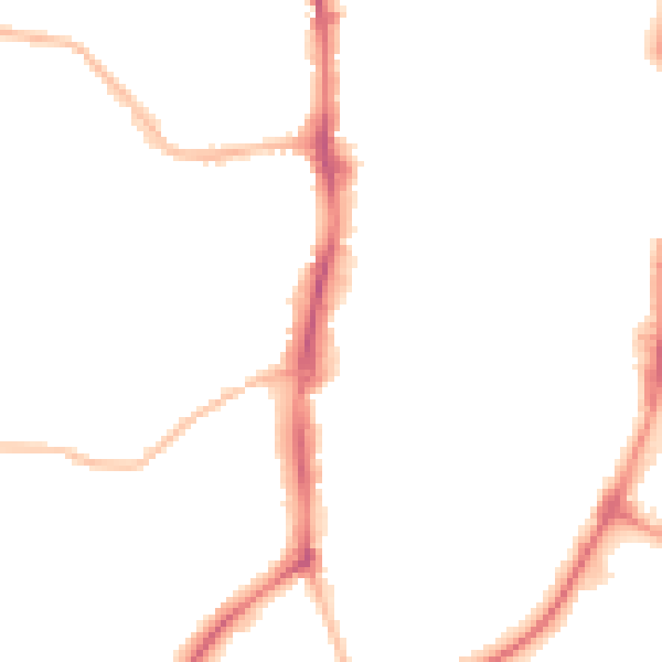 Night-time road noise heatmap for OX16 0AE