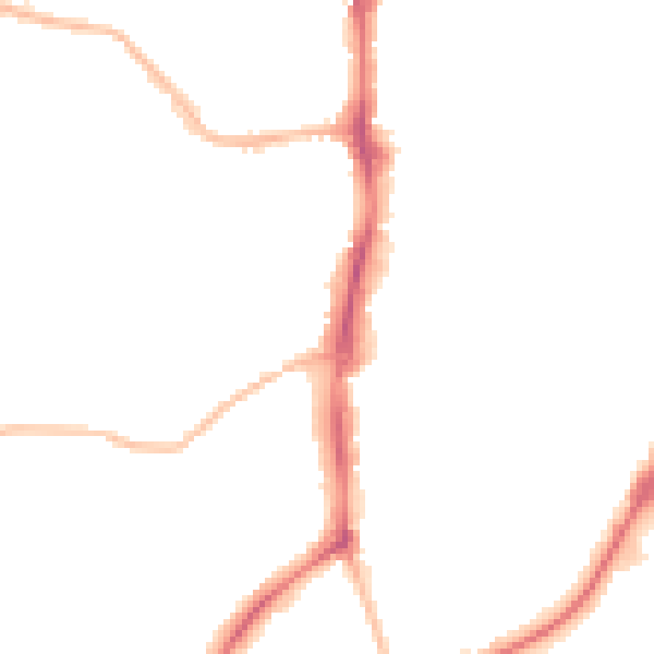 Night-time road noise heatmap for OX16 0AH