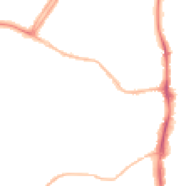 Night-time road noise heatmap for OX16 0BP