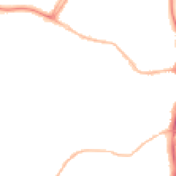 Night-time road noise heatmap for OX16 0BS