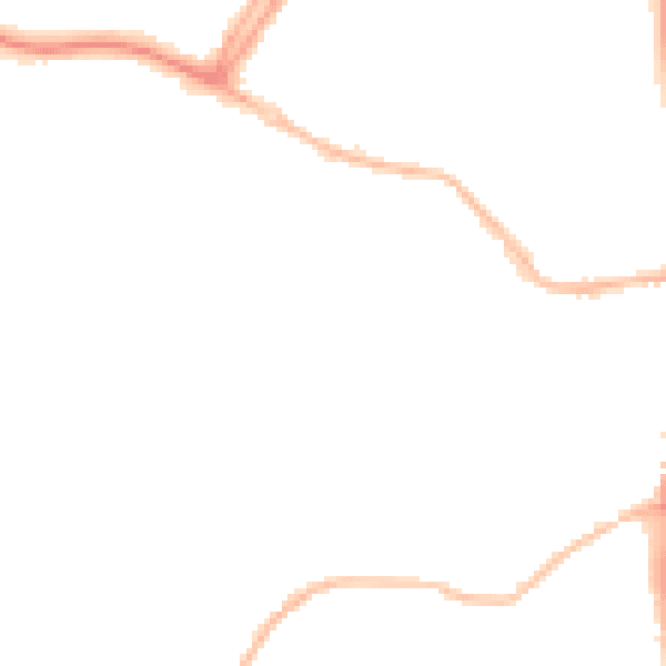 Night-time road noise heatmap for OX16 0BT